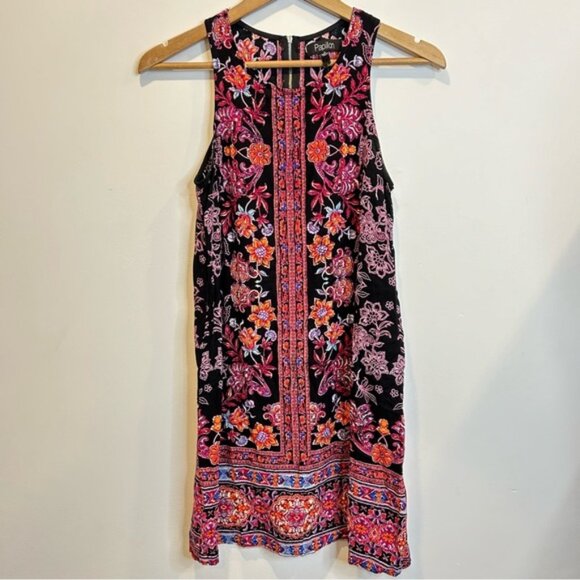 Papillon Sleeveless A-line Pattern Dress - Picture 1 of 6
